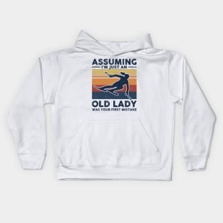 Assuming I'm just An Old Lady Kids Hoodie